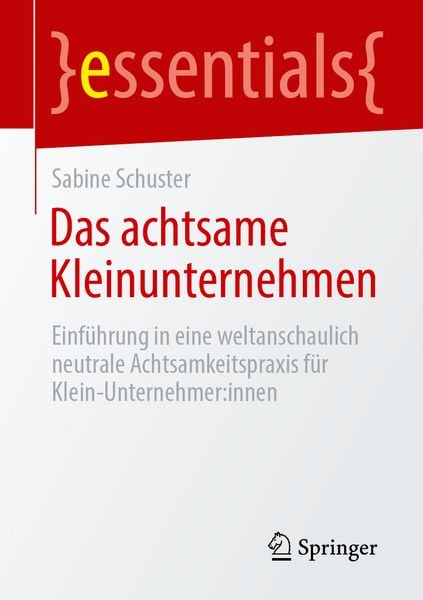 Buchcover Das achtsame Kleinunternehmen von Sabine Schuster